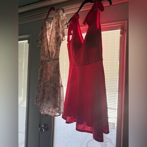 Elegant Red and Floral Women's Dresses